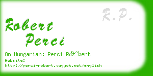 robert perci business card